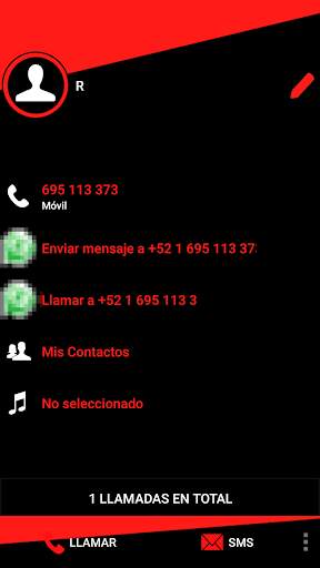 THEME EXDIALER MIXER RED BLACK screenshot 4