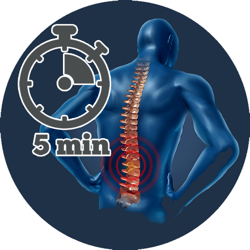5 Min Lower Back Workout - Pain relief exercises icon