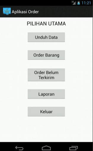 Aplikasi Order screenshot 2