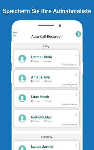 Anrufaufzeichnung automatische Anrufaufzeichnung screenshot 4