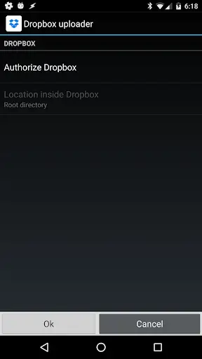 IP Webcam uploader for Dropbox screenshot 2