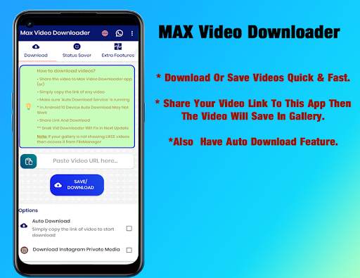 MAX Video Downloader - No Watermark screenshot 1