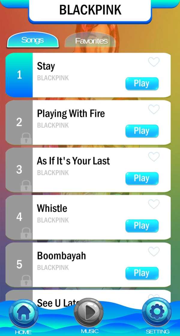 BLACKPINK Chibi Piano Tiles screenshot 2
