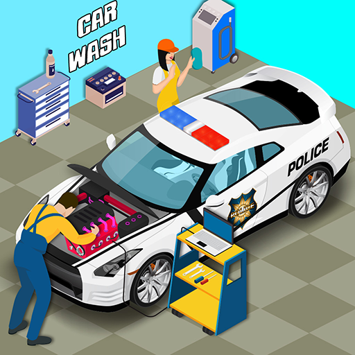 Police Car Wash Cleanup icon