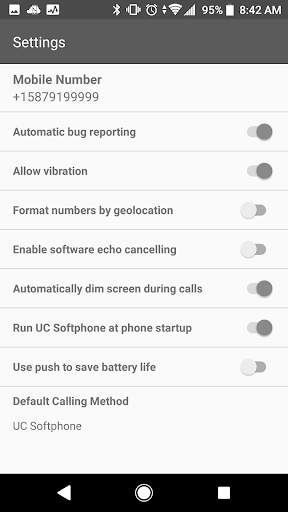UC Softphone screenshot 8