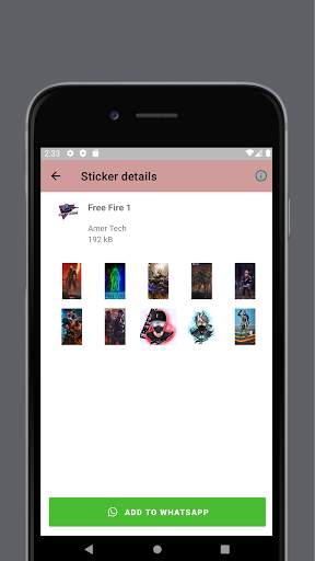 FF Animation Sticker 2021 for WhatsApp screenshot 4