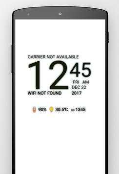 Galaxy S8 Android Digital Clock Live WallPaper screenshot 3