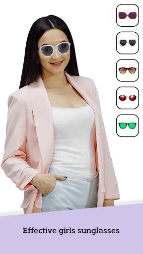 Girl Face Photo Editor - Cap, Eye, Glass 3 تصوير الشاشة
