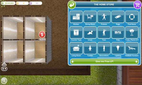 Cheat; The Sims FreePlay screenshot 2