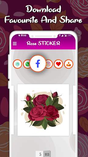 Rose GIF : Rose Stickers for Whatsapp & Flower GIF screenshot 3