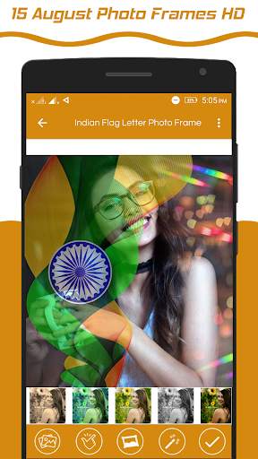 Indian Flag Latter Wallpaper , Flag Photo Frame screenshot 7