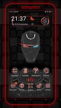 3D Iron Tech Skull 🤖  Launcher screenshot 2