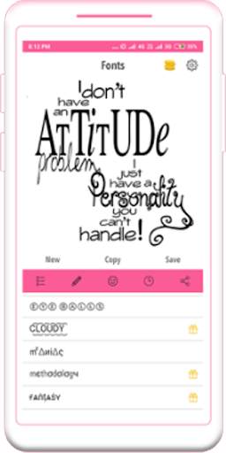 Fonts screenshot 1