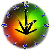 Rasta Weed Clock Widget on 9Apps
