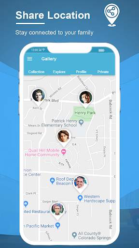 Share Live Location, GPS Tracker Maps & Navigation screenshot 1