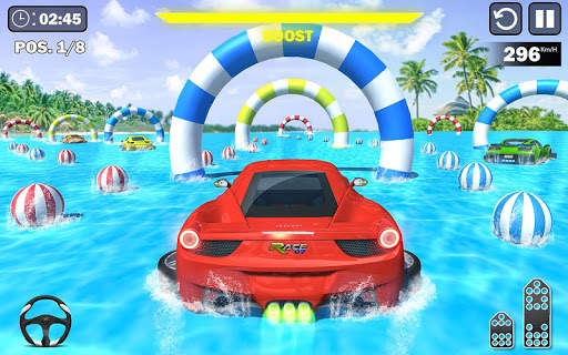Water Surfing Car Racing Stunts: Car Driving Games screenshot 1