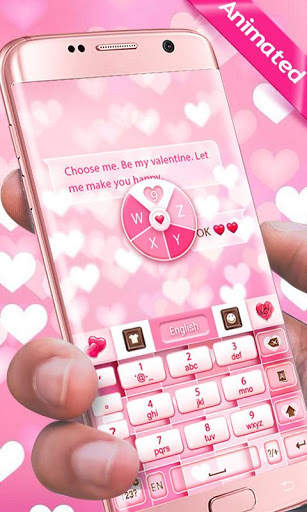 Fall In Love GO Keyboard Animated Theme screenshot 2