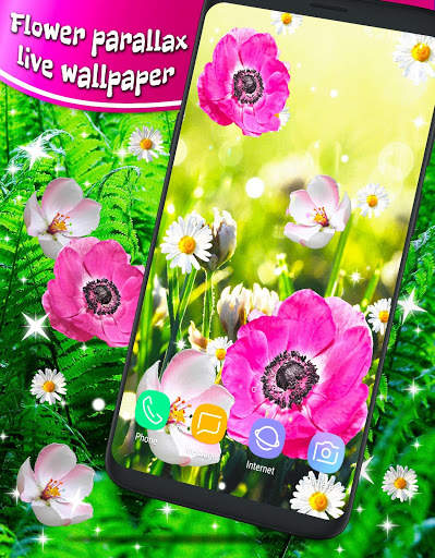 Pink Flower Live Wallpaper 🌺 Parallax Wallpapers screenshot 5