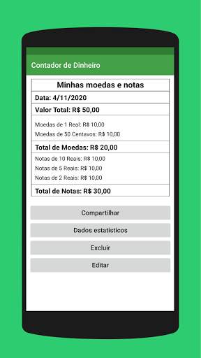 Contador de Dinheiro - Moedas e Notas स्क्रीनशॉट 6