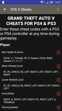 Cheats for GTA V screenshot 3