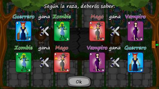 Juego de cartas 4 Razas screenshot 3