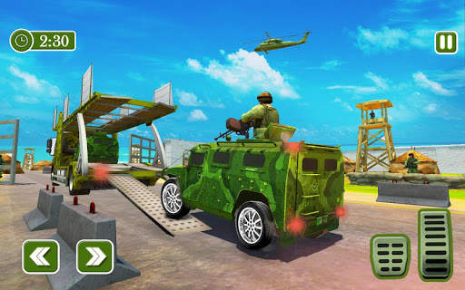 Army Car Transporter 2019 : Airplane Pilot Games screenshot 1