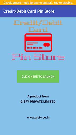 Credit/Debit Card Pin Store скриншот 1