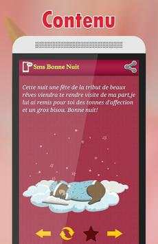 SMS Bonne Nuit 5 تصوير الشاشة