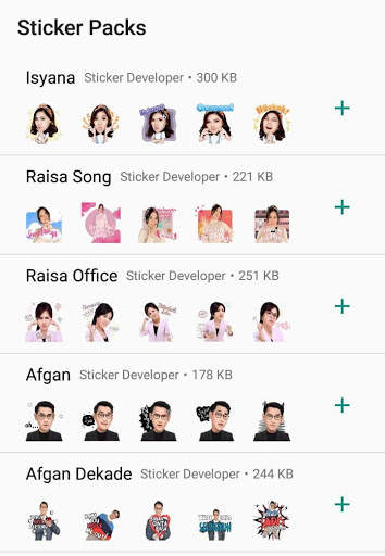 Kumpulan Sticker Artis Cute Cool for WAStickerApps screenshot 3
