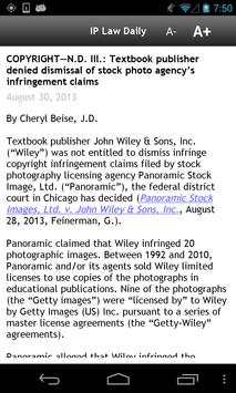 IP Law Daily Mobile screenshot 4
