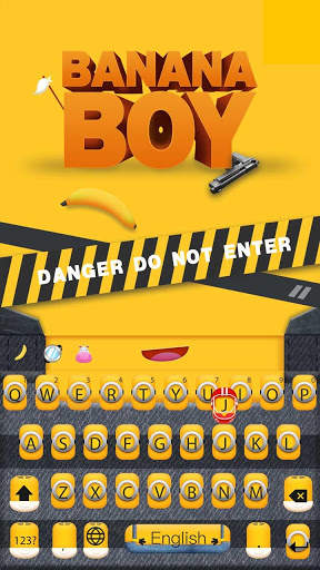 Yellow Banana Keyboard Theme screenshot 4