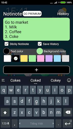 Notinote - Sticky note in notification скриншот 2
