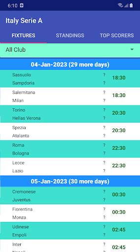 World Soccer Fixtures screenshot 7