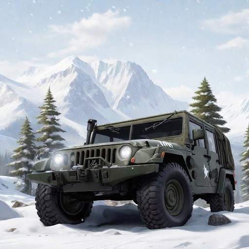 Off-road Jeep Drive-Winter 1.13