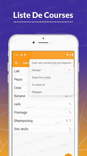 liste de courses en français screenshot 2
