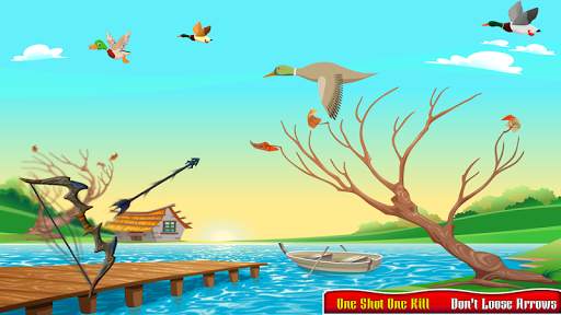 Real Duck Archery 2D Bird Hunting Shooting Game screenshot 4