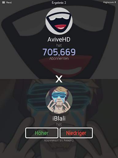 Tuber Höher Niedriger screenshot 10