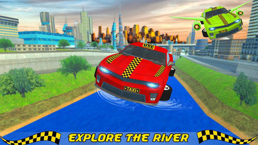 Real Flying Taxi Car Simulator Driving Games screenshot 5