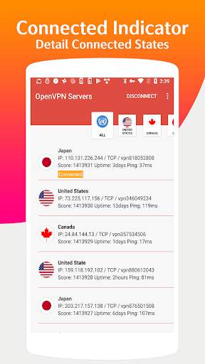 OvpnSpider - One VPN OpenVPN Server  Unlimited VPN screenshot 3