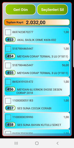 Tema Marketler Zinciri El Terminali Uygulaması screenshot 2