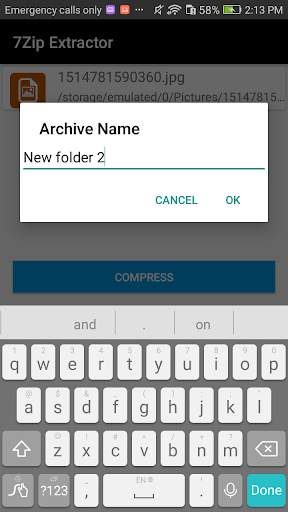 Lite 7z zip & 7z File Extractor screenshot 4