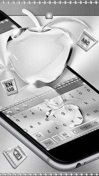 Crystal Silver Keyboard Theme screenshot 1