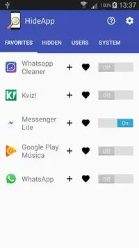 Hide App screenshot 1