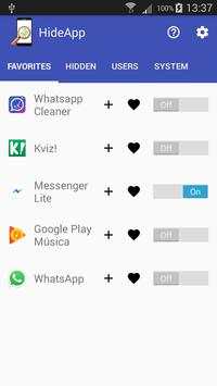 Hide App screenshot 1