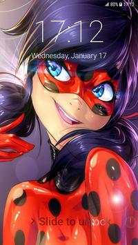 Ladybug Pattern Lock Screen 🐞 screenshot 1