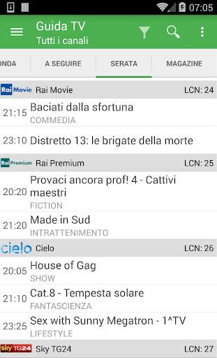 TV Guide Italy FREE screenshot 4