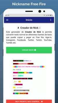 Nickname Free: Nickname Generator Fire screenshot 1