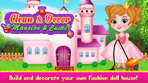 Cleaning games Kids - Clean Decor Mansion & Castle screenshot 2