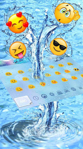 Rain Drop Glass Water Keyboard Theme screenshot 4