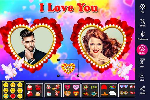 Love Heart Photo Frame 4 تصوير الشاشة